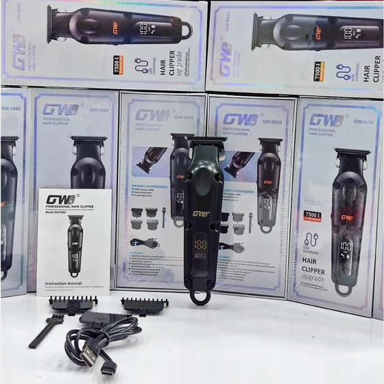 ماشین اصلاح سر صورت جی دبلیو مدل GW-9868 اورجینال