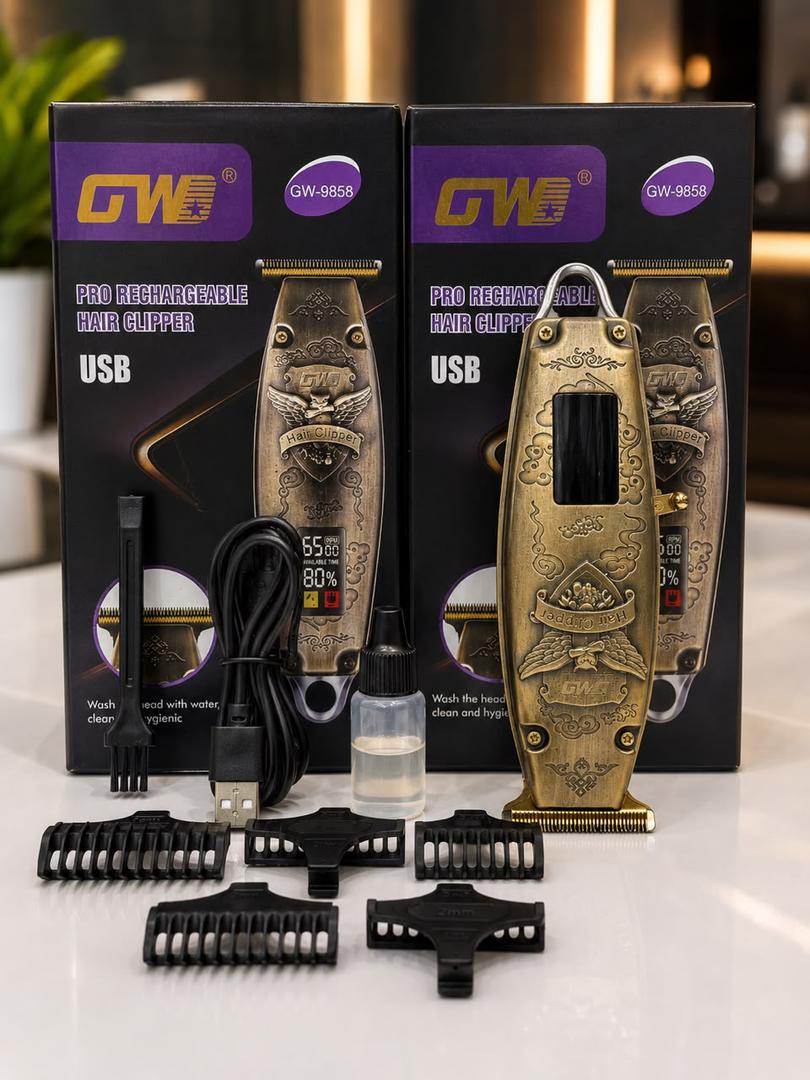 ماشین اصلاح جی دبلیو مدل GW-9858 با تیغه تیتانیومی