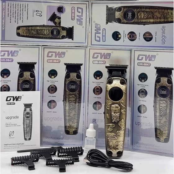 ماشین اصلاح جی دبلیو مدل GW9847 با قابلیت صفر زن