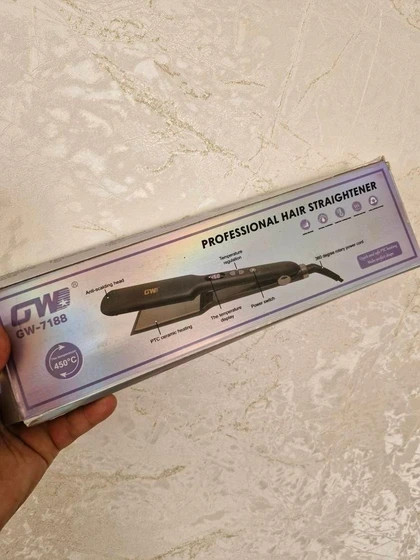اتو مو حرفهای GW-7188 - صاف کننده مو با کنترل دما
