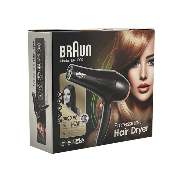 سشوار براون مدل BR-1009 با باد سرد و متمرکزکننده