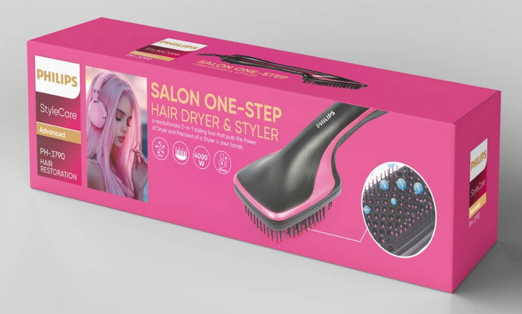سشوار و براش حرارتی فیلیپس مدل PH-3790 (Salon One-Step)
