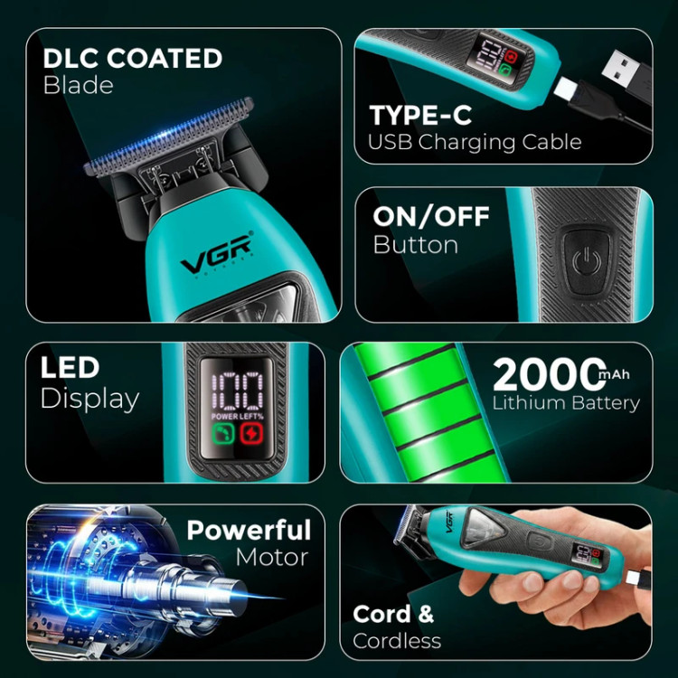 ماشین اصلاح وی جی آر VGR V-035T برش مستقیم