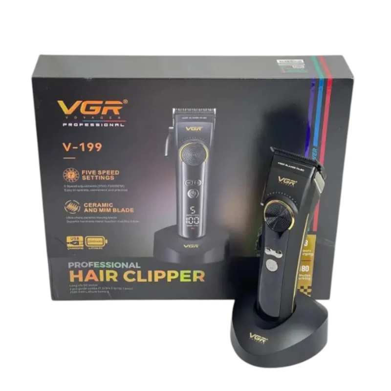ماشین اصلاح وی جی آر مدل V199 با تیغه سرامیک