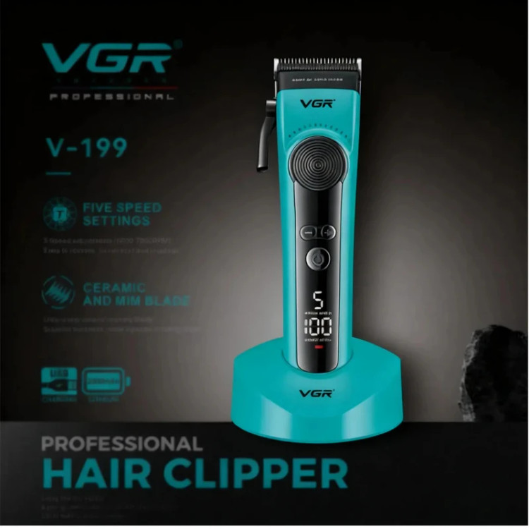 ماشین اصلاح وی جی آر مدل V199 با تیغه سرامیک