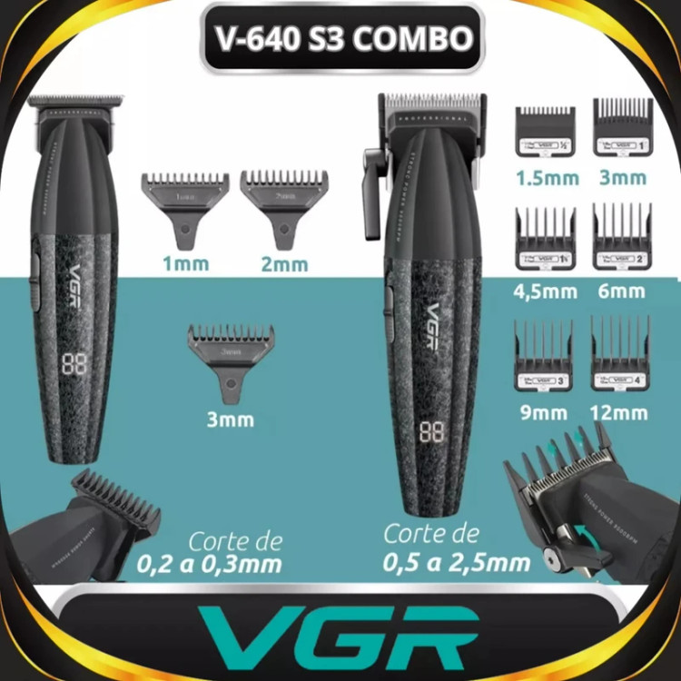 ست ماشین اصلاح حرفهای وی جی آر مدل VGR-V640 S3