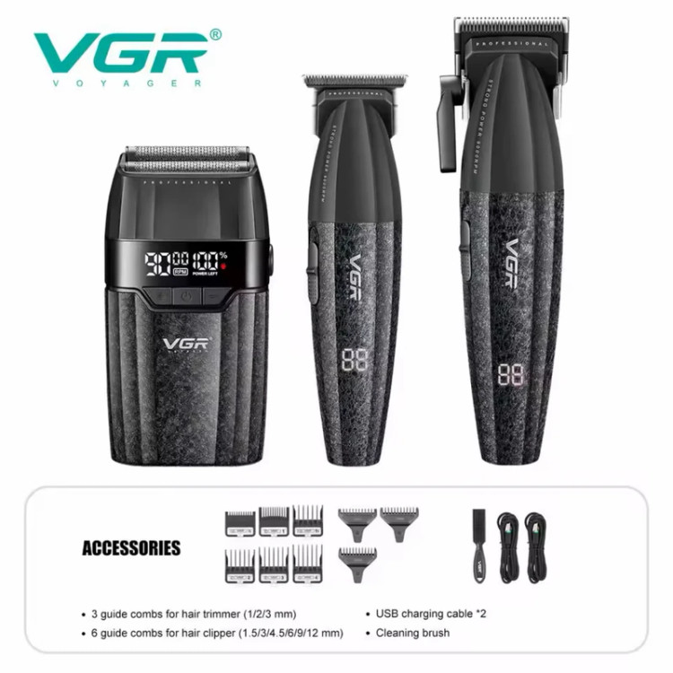 ست ماشین اصلاح حرفهای وی جی آر مدل VGR-V640 S3