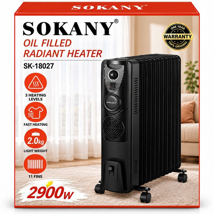 رادیاتور برقی روغنی سوکانی مدل SK-18027