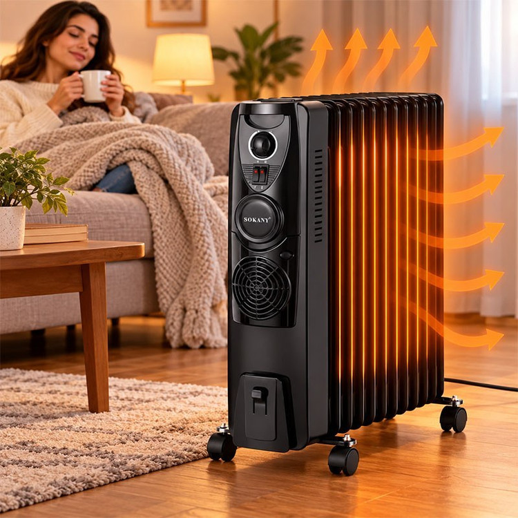 رادیاتور برقی روغنی سوکانی مدل SK-18027