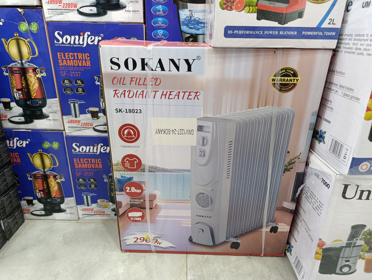 شوفاژ برقی روغنی سوکانی SOKANY مدل SK-18023 | شوفاژ برقی 2900 وات