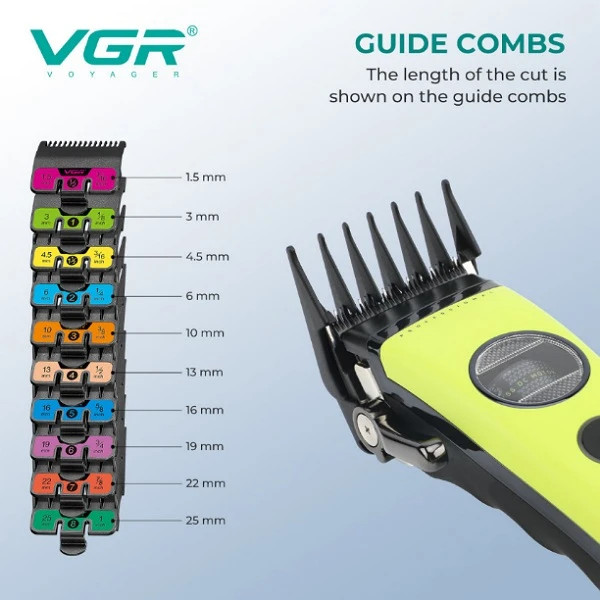 ماشین اصلاح وی جی آر مدل VGR-V880C با تیغه سرامیک