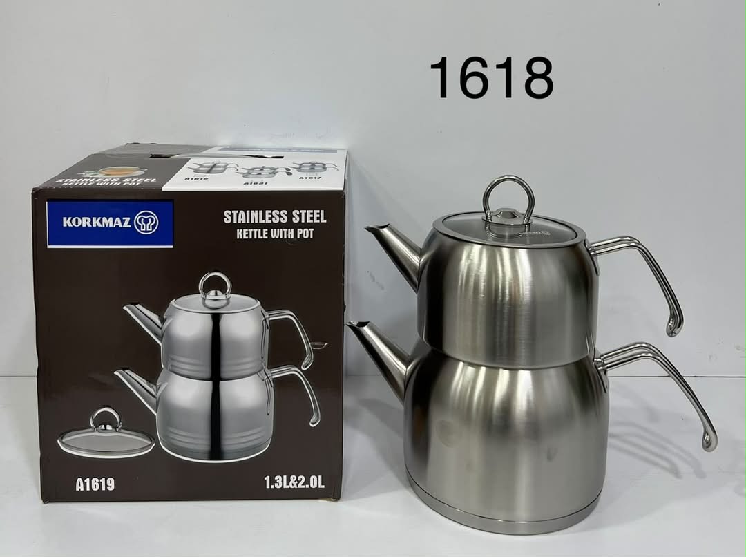کتری و قوری استیل کرکماز ترکیه مدل A1618